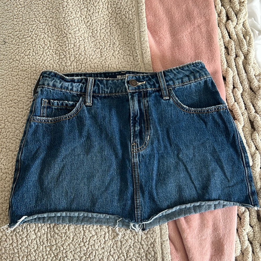 jean mini skirt